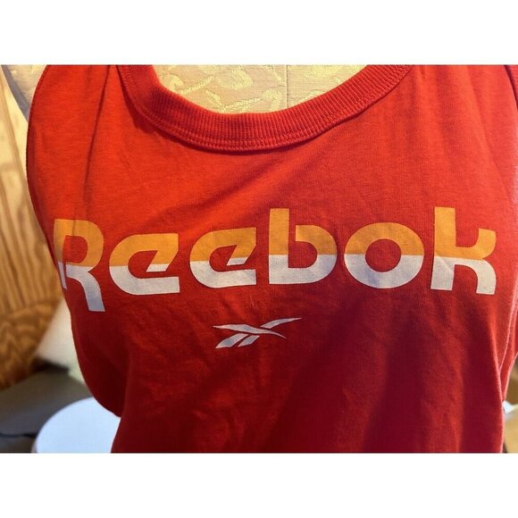 Reebok Womens Meet You There Racerback Tank Top NEW Size M Red Knit - Picture 3 of 7